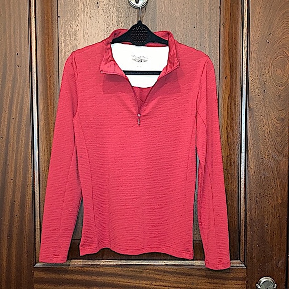 Straight Down jacket half zip pullover